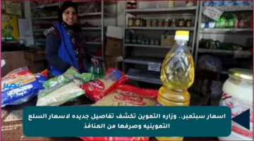 أسعار سبتمبر.. وزارة التموين تكشف تفاصيل جديدة لأسعار السلع التموينية وصرفها من المنافذ